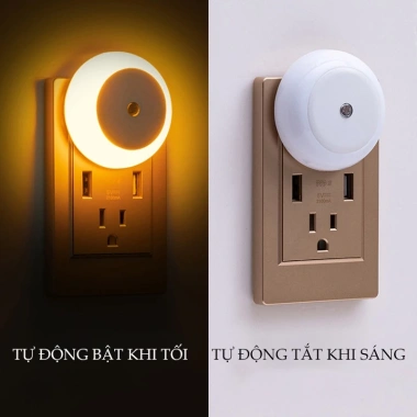 Đèn Ngủ Cảm Ứng LED Tự Động Tắt Bật Thiết Kế Decor Phòng Ngủ Giá 14.300 VND
