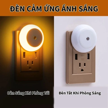 Đèn Ngủ Cảm Ứng LED Tự Động Tắt Bật Thiết Kế Decor Phòng Ngủ Giá 14.300 VND