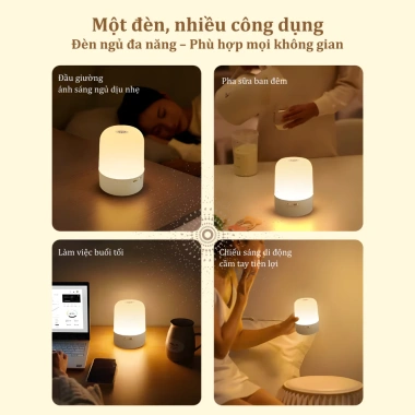 Đèn ngủ cảm ứng Makito 3 màu chuyển đổi, ánh sáng dịu bảo vệ mắt, giá 69.000₫