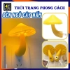 Đèn ngủ cây nấm vàng cảm biến tự sáng, LED cảm ứng tự động tắt mở thông minh 9