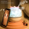Đèn ngủ chiếu sao 3D tự động xoay, đèn chiếu trần LOA Bluetooth phát nhạc, ánh sáng ấm áp cho mẹ và bé, điều khiển cảm ứng, tiết kiệm năng lượng 5