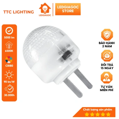 Đèn ngủ công tắc 2 chế độ màu vàng - Chiếu sáng ban đêm, giá 34.000đ Ledgiagoc
