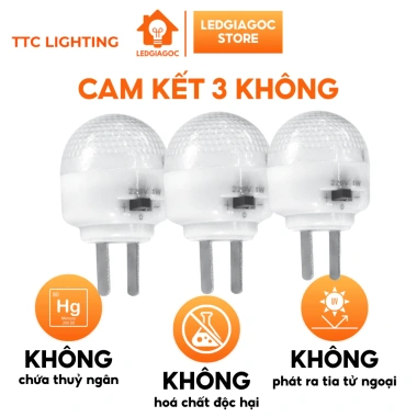 Đèn ngủ công tắc 2 chế độ màu vàng - Chiếu sáng ban đêm, giá 34.000đ Ledgiagoc