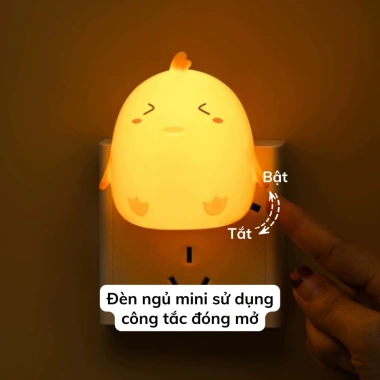 đèn ngủ cute công tắc bật tắt, tiết kiệm điện, dạng nấm avatar cảm ứng, mẫu gấu trúc siêu dễ thương cho phòng ngủ – chỉ 28.900₫ 2