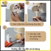 Đèn ngủ để bàn DN006 đế gỗ chao vải - Trang trí phòng ngủ sang trọng, giảm giá 7