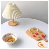 Đèn ngủ để bàn gỗ kiểu Hàn xếp ly, công tắc 3 màu ánh sáng, đế gỗ nguyên khối - Giá chỉ 29.000 VND 8