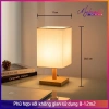 Đèn ngủ để bàn My Home DN008: Đế gỗ chao vuông 220V, trang trí phòng ngủ, đọc sách, giá 145.000₫ 6