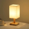 Đèn ngủ để bàn My Home DN008: Đế gỗ chao vuông 220V, trang trí phòng ngủ, đọc sách, giá 145.000₫ 10