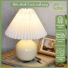 Đèn ngủ để bàn thân sứ 3 chế độ sáng - Đèn trang trí phòng ngủ và phòng khách Gu Decor Wooden Giá 34.000₫