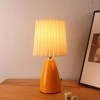 Đèn ngủ để bàn thân sứ ánh vàng sang trọng, thiết kế xếp li - chỉ 190.000 VND 10