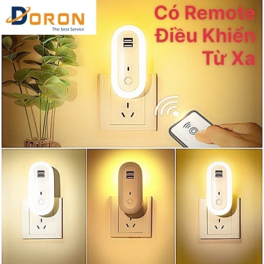 Đèn Ngủ Điều Khiển Từ Xa OVAL - 10 Cấp Sáng, Hẹn Giờ, Thông Minh, Giá 89.000đ
