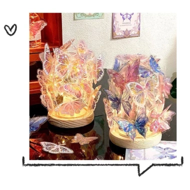 Đèn Ngủ DIY Handmade Mini Mặt Trăng Hoa Hồng – Trang Trí Phòng, Quà Tặng Ý Nghĩa Sinh Nhật Valentine