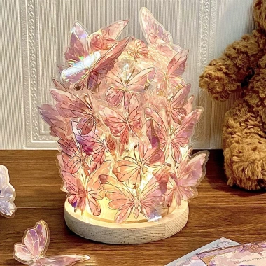 Đèn Ngủ DIY Handmade Mini Mặt Trăng Hoa Hồng – Trang Trí Phòng, Quà Tặng Ý Nghĩa Sinh Nhật Valentine