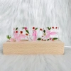 Đèn ngủ hoa khô mini màu hồng - làm theo tên, quà sinh nhật handmade, giảm giá 18% chỉ 225.000 7