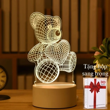 Đèn Ngủ LED 3D Bàn 3 Màu - Phích Cắm, Đa Kiểu, Quà Tặng Độc Đáo 30.000đ