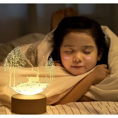 Đèn Ngủ LED 3D Bàn 3 Màu - Phích Cắm, Đa Kiểu, Quà Tặng Độc Đáo 30.000đ