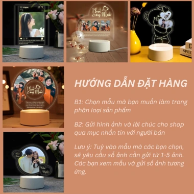 Đèn ngủ LED 3D in ảnh theo yêu cầu - Quà tặng Valentine, bố mẹ, bạn gái - 115.000₫ 2 Đèn ngủ LED 3D in ảnh theo yêu cầu - Quà tặng Valentine, bố mẹ, bạn gái - 115.000₫ 2