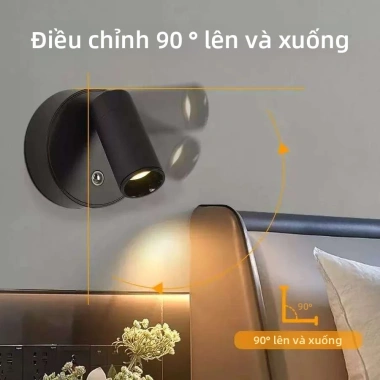 Đèn ngủ LED cảm biến thông minh sạc USB - Đèn tường khí quyển, không dây, 1‑3 ngày