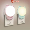 Đèn ngủ LED hình gấu 2 chế độ sáng vàng ấm và trắng, decor phòng ngủ, giá 14.300₫