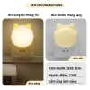 Đèn ngủ LED hình gấu 2 chế độ sáng vàng ấm và trắng, decor phòng ngủ, giá 14.300₫ 7