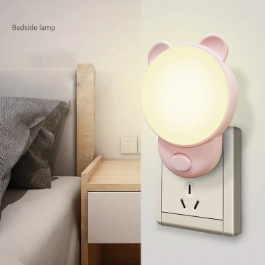 Đèn Ngủ LED Hình Gấu 2 Chế Độ Trắng & Ấm Áp, Công Tắc Đổi Màu – 60.557₫