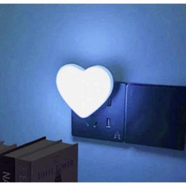 Đèn ngủ LED trái tim ánh sáng dịu nhẹ, trang trí đầu giường lãng mạn, dễ ngủ - 45.000₫ 10