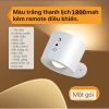 Đèn ngủ LED treo tường không dây từ tính 360° xoay sạc lại điều khiển từ xa cảm ứng 189k 2