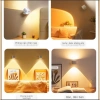 Đèn ngủ LED treo tường không dây từ tính 360° xoay sạc lại điều khiển từ xa cảm ứng 189k 4