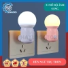 Đèn ngủ LED tròn bóng đa màu, công tắc đổi màu, cho phòng ngủ & khách - Giá 45.000₫