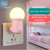 Đèn ngủ LED tròn bóng đa màu, công tắc đổi màu, cho phòng ngủ & khách - Giá 45.000₫ 2