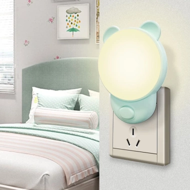Đèn ngủ mặt trăng KLIYA Z-035 - Đèn tròn tai gấu, chuyển đổi 2 màu trắng-vàng ấm, ánh sáng dịu nhẹ, giá chỉ 29.000 VND