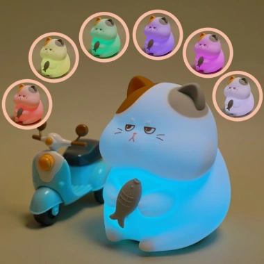 Đèn ngủ mèo tam thể ANDY KIDS - Đèn bàn silicone, quà tặng bạn gái, 218.400₫ 5 Đèn ngủ mèo tam thể ANDY KIDS - Đèn bàn silicone, quà tặng bạn gái, 218.400₫ 5