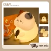 Đèn ngủ mèo tam thể KUMI - Đèn bàn cute silicon, quà tặng bạn gái, chỉ 218.400₫