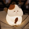 Đèn ngủ mèo tam thể KUMI - Đèn bàn cute silicon, quà tặng bạn gái, chỉ 218.400₫ 6