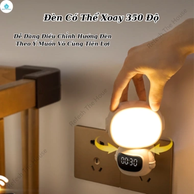 Đèn ngủ phi hành gia remote pin tích điện - đồng hồ hẹn giờ tự tắt 2 Đèn ngủ phi hành gia remote pin tích điện - đồng hồ hẹn giờ tự tắt 2