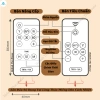 Đèn ngủ phi hành gia remote pin tích điện - đồng hồ hẹn giờ tự tắt 7