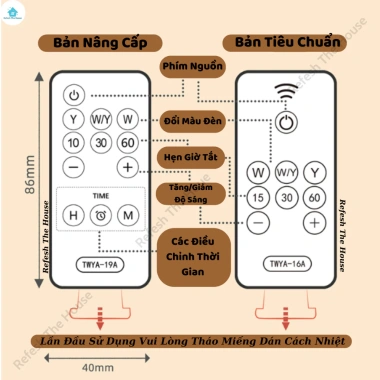 Đèn ngủ phi hành gia remote pin tích điện - đồng hồ hẹn giờ tự tắt