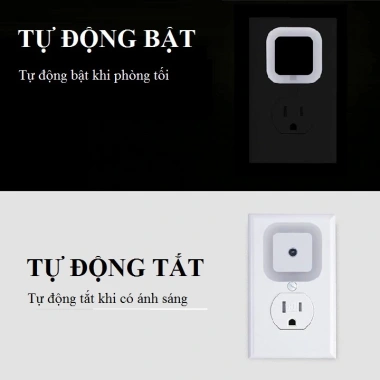 Đèn Ngủ Thông Minh Bóng LED, Cảm Ứng, Tự Động Tắt Mở, Tiết Kiệm Điện - 11.190₫