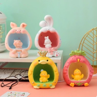 Đèn ngủ thú cưng dễ thương USB, nút bật tắt tiện lợi, nhiều mẫu sáng đáng yêu, giá chỉ 114.000₫ 4