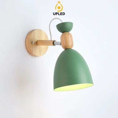 Đèn ngủ treo tường gỗ xoay 360 độ UPLED - Ánh sáng êm dịu, chống mỏi mắt, bóng LED