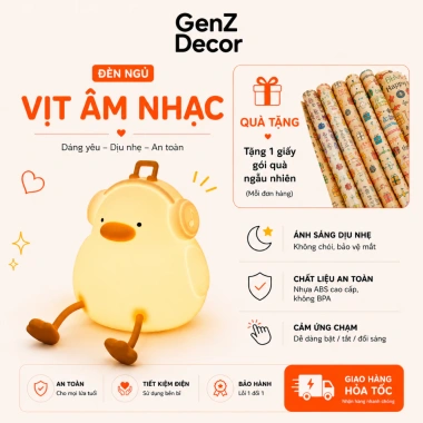 Đèn ngủ vịt vàng dễ thương - Đèn decor chill, quà tặng ý nghĩa, giảm còn 125.000₫