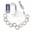 Đèn nháy LED rèm mành 10 sợi, điều khiển từ xa, 13 chế độ, cắm USB, 57.000₫ 3