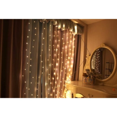 Đèn nháy LED rèm mành 10 sợi, điều khiển từ xa, 13 chế độ, cắm USB, 57.000₫ 7 Đèn nháy LED rèm mành 10 sợi, điều khiển từ xa, 13 chế độ, cắm USB, 57.000₫ 7
