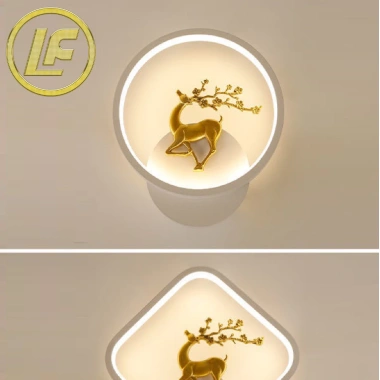 Đèn ốp tường LumiFan hoa tiết hươu – Đèn ngủ, hành lang, giá ưu đãi 80.356₫ 9