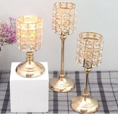 Đèn pha lê châu Âu – thủ công kim loại, ánh sáng lãng mạn phòng khách 108.800 VND 5