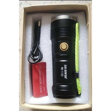 Đèn Pin Cầm Tay CORISU RAY BOW-1.122 Siêu Sáng, Nhỏ Gọn, Zoom Xa Gần, Chống Nước, Sạc USB - Giá 423.000