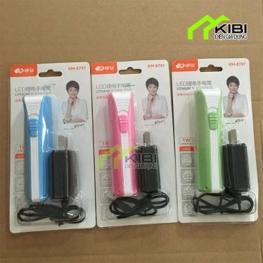 Đèn pin cầm tay mini KM 8.797 - Siêu sáng, pin lâu, chỉ 62.000₫