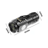 Đèn Pin Cầm Tay Mini Siêu Sáng 200m, 5 Chế Độ, Chống Thấm, Sạc Type‑C, Từ Tính, Pin Trâu – 37.485₫ 9