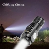 Đèn Pin Cầm Tay Mini Siêu Sáng, Chống Nước, Sạc USB Type C, 3 Chế Độ, Kẹp Mũ, Dùng Câu Cá Đêm Giá 44.000 VND 3
