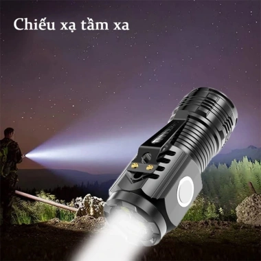 Đèn Pin Cầm Tay Mini Siêu Sáng, Chống Nước, Sạc USB Type C, 3 Chế Độ, Kẹp Mũ, Dùng Câu Cá Đêm Giá 44.000 VND 3 Đèn Pin Cầm Tay Mini Siêu Sáng, Chống Nước, Sạc USB Type C, 3 Chế Độ, Kẹp Mũ, Dùng Câu Cá Đêm Giá 44.000 VND 3